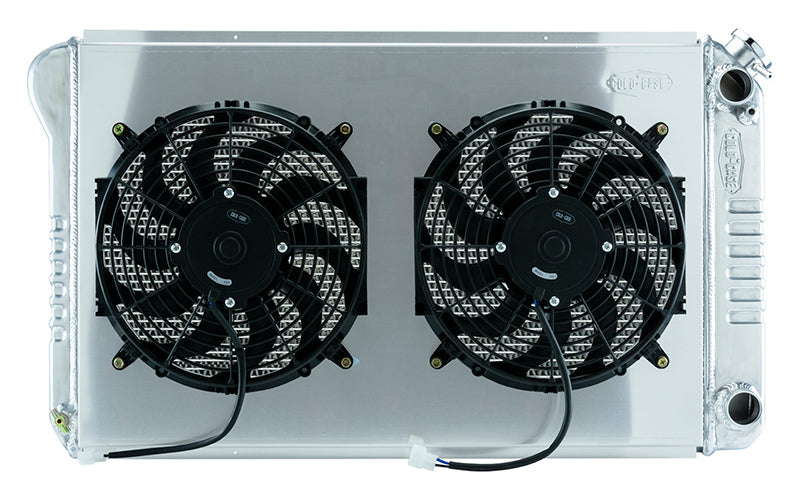 68-77 A-Body LS SWAP Aluminum Radiator And Dual 14 Inch Fans Cold Case Radiators