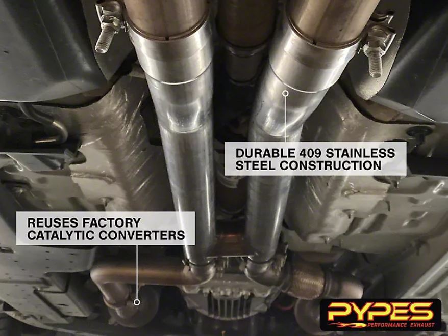 2015-2024 Mustang Resonator Delete H-Pipe 409 Stainless