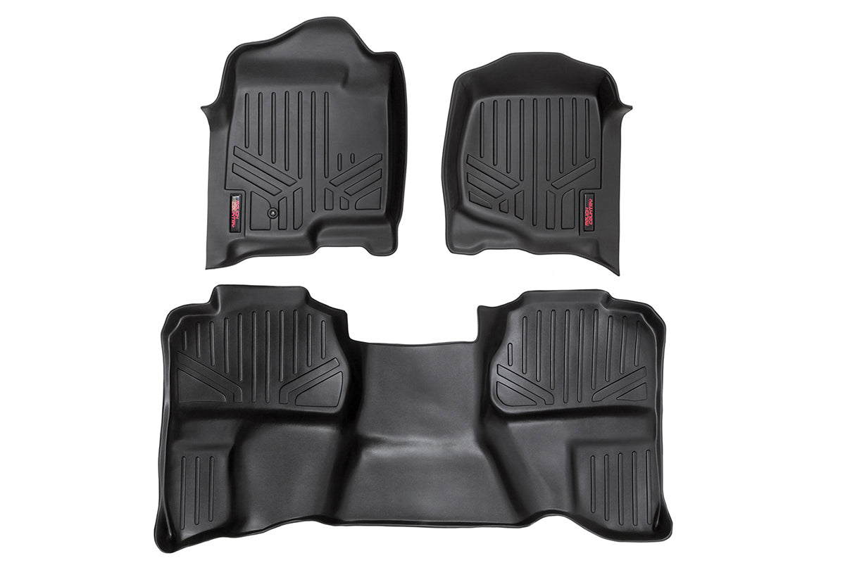 Fits Chevy/GMC 1500/2500HD (07-14) Floor Mats; FR & RR; Ext Cab; M-20712
