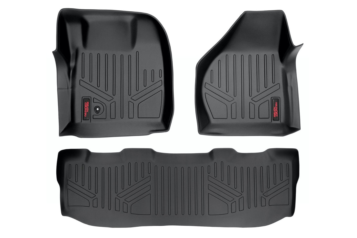 Fits Ford F-250/F-350 SD 2&4WD (08-10) Floor Mats; FR & RR; Crew Cab; M-52102