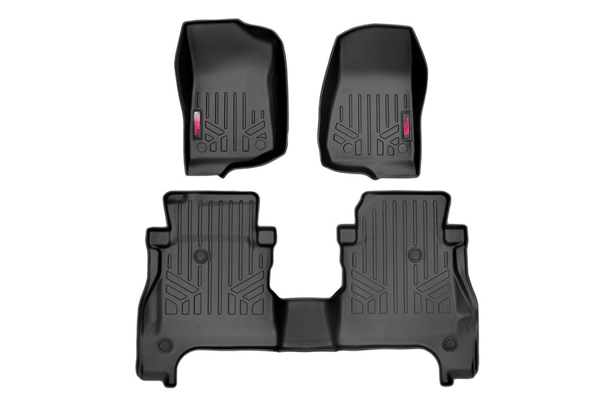 Fits Jeep Gladiator JT 4WD (2020-2024) Floor Mats; FR & RR; RR Non-Lock; M-61505