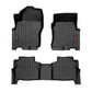 Fits Nissan Frontier 2WD/4WD (2022-2024) Floor Mats; FR & RR; Crew Cab; M-80515