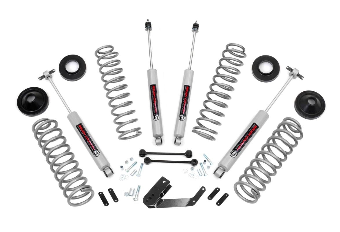 Fits Jeep Wrangler Unlimited 2WD/4WD (2007-2018) 3.25 Inch Lift Kit; PERF694