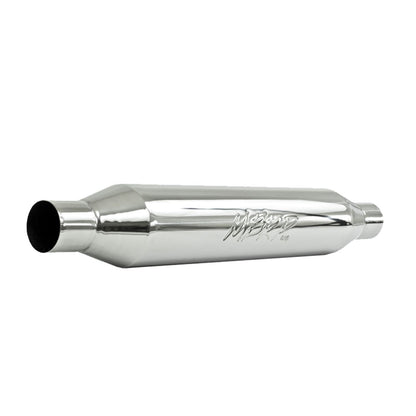 Resonator. 2.25in. Inlet. Outlet. 22in. body. 26in. overall. T304 R1015