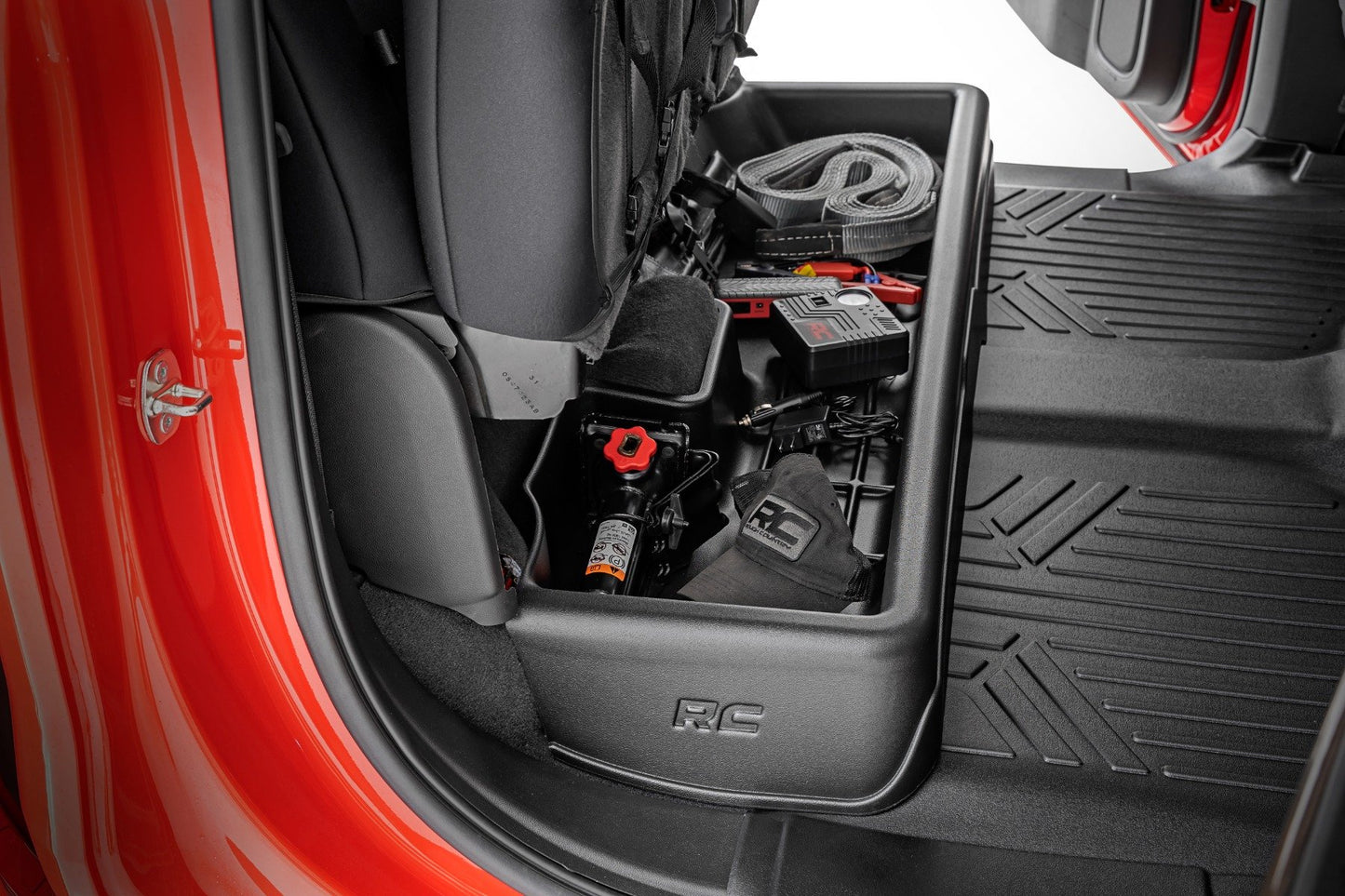 Fits Chevy/GMC 1500/2500HD/3500HD (19-24) Under Seat Storage; Crew Cab; RC09051A