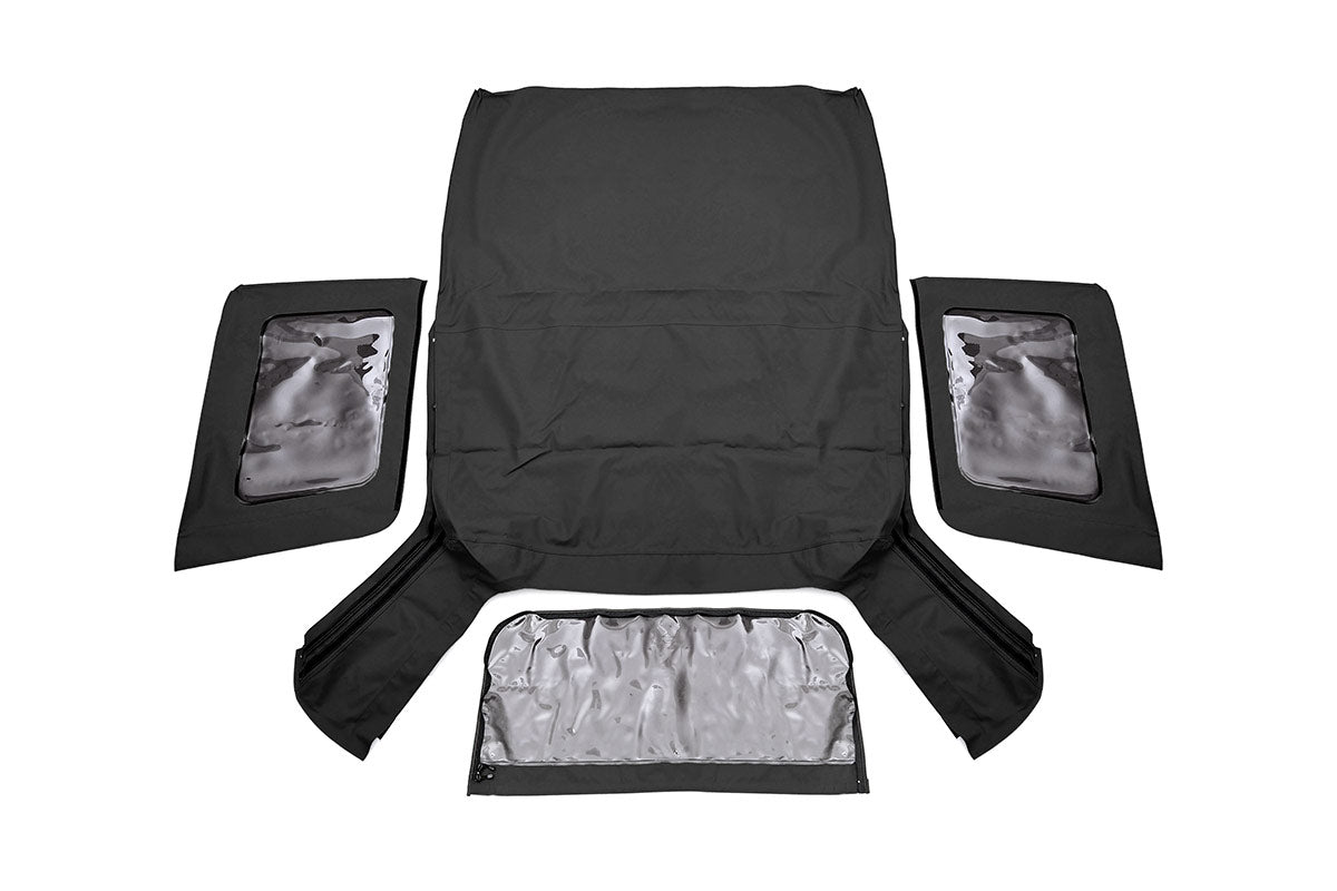 Fits Wrangler JK 4WD(2007-2009) Soft Top Replacement Black 2 Door RC85240.35