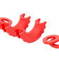 D-Ring Isolator Kit; Pair; Red RS102