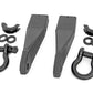 Fits GMC Sierra 2500 HD 2&4WD (2020-2024) Tow Hook Brackets; D-Ring Combo; RS159