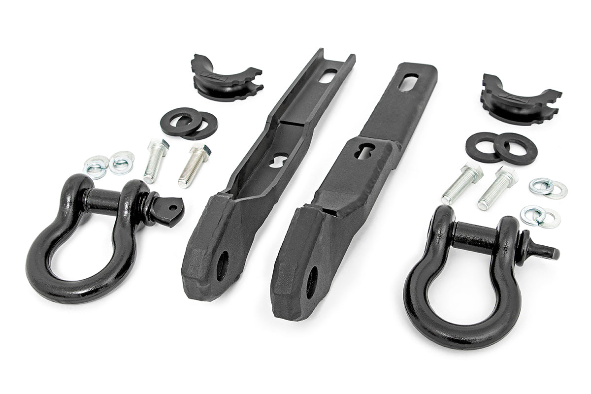 Fits Nissan Titan 2WD/4WD (2017-2024) Tow Hook Brackets; D-Ring Combo; RS160