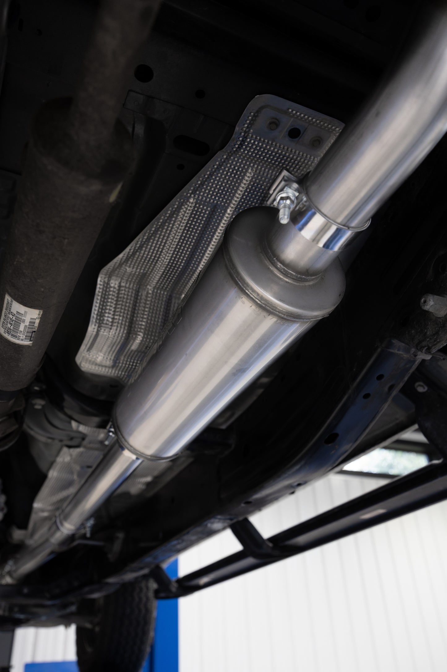 Fits 2024 Ford Ranger Black-Coated Alum. Steel Single Side Outlet 3in Cat Back Exhaust
