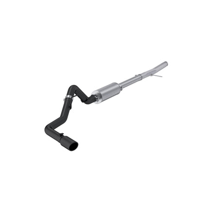 Fits 2024 Ford Ranger Black-Coated Alum. Steel Single Side Outlet 3in Cat Back Exhaust