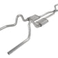 Crossmember Back w/H-Pipe Exhaust System 65-70 Mustang Split Rear Dual Exit 2.5