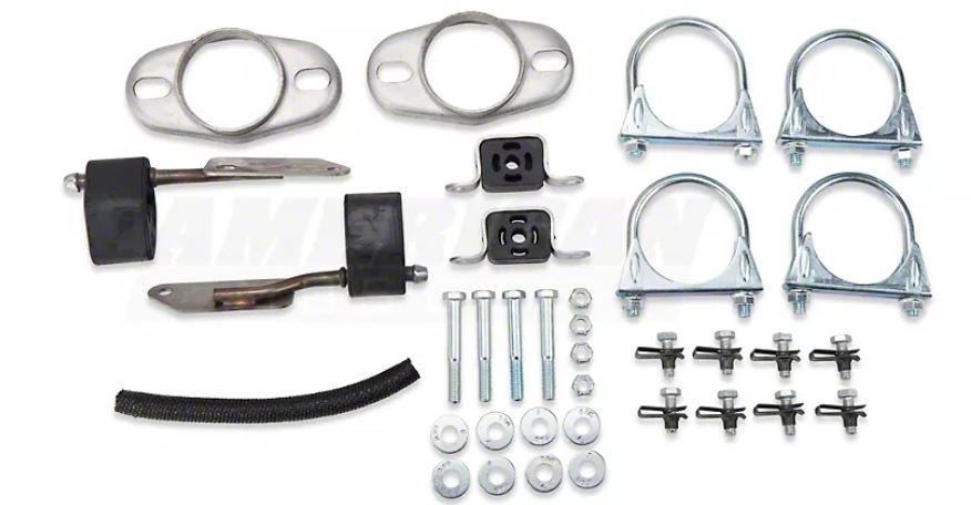 1998-2004 Mustang V6 Dual Turndown Tips With Catalytic Converters Exhaust Kit