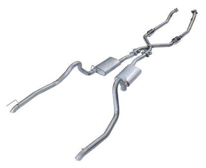 1998-2004 Mustang V6 Dual Turndown Tips With Catalytic Converters Exhaust Kit