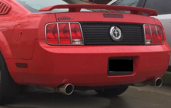 Cat Back Exhaust System 05-10 Mustang V6 Split Rear Dual Exit 2.5 in