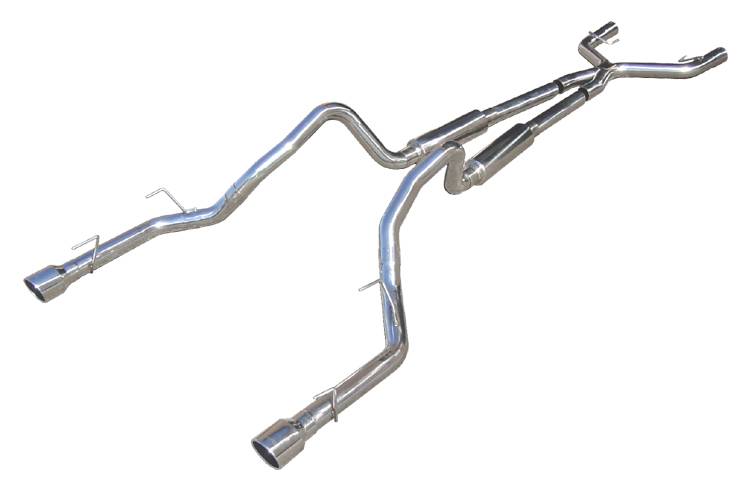2005-2010 Mustang V6 Cat Back Mid Muffler Exhaust System