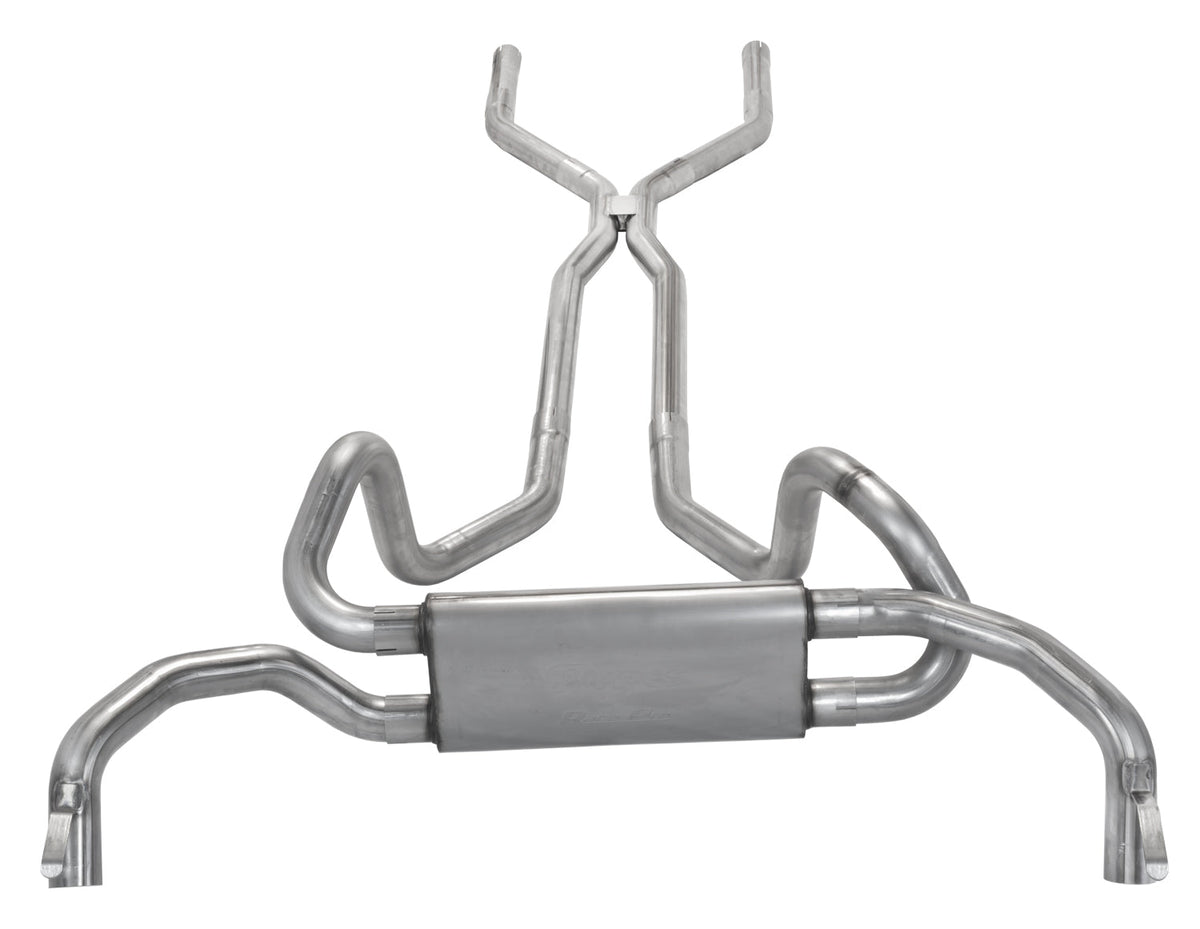 Crossmember Back Crossflow System w/H-Pipe Exhaust System 67-74