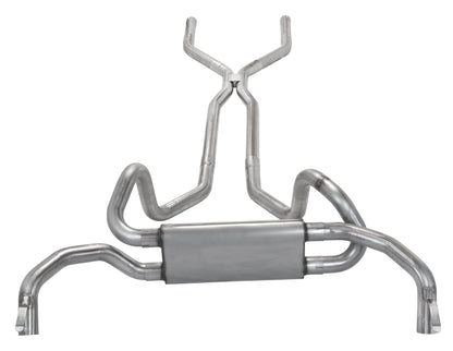 Crossmember Back Crossflow System w/H-Pipe Exhaust System 67-74