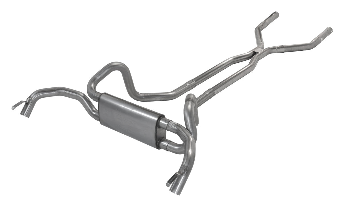Crossmember Back Crossflow System w/H-Pipe Exhaust System 67-74