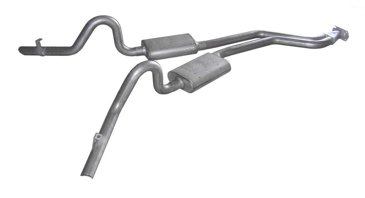 Cat Back Exhaust System 78-88 GM G-Body Split Rear Dual Exit 2.5 in