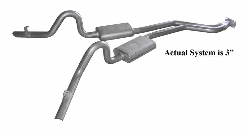 Cat Back Exhaust System 78-88 GM G-Body Split Rear Dual Exit 3 in