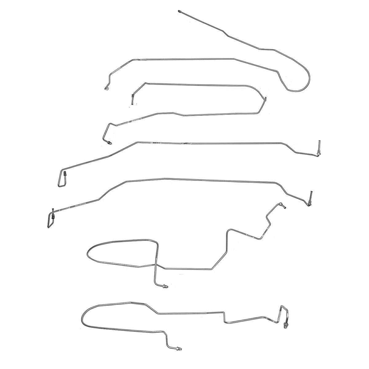 2009-2018 Chevrolet Silverado 1500 Complete Brake Line Kit ExtCab/Short Bed CBK0686OM