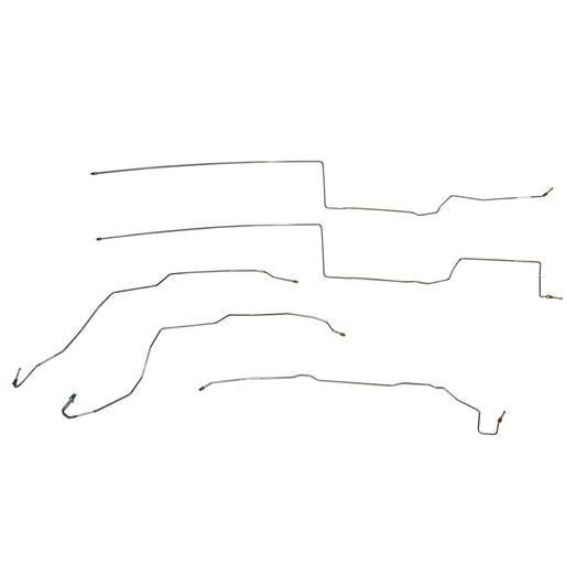 2014 - 17 Jeep Cherokee, 4WD, Intermediate Brake Line Set; Stainless - WIN1501SS
