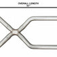 2.5 Inch Universal X-Pipe Crossover Exhaust Kit 409 Stainless