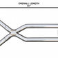 Exhaust X-Pipe Kit Intermediate Pipe 2.5 in Tunnel Crossover