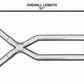 Exhaust X-Pipe Kit Intermediate Pipe 3 in Tunnel Crossover