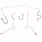 1967 Dodge Dart Complete Brake Line Kit Power Drum Brakes Stainless CBK0550SS