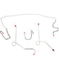 1968-1969 Plymouth Barracuda Complete Brake Line Kit Power Brakes CBK0584SS