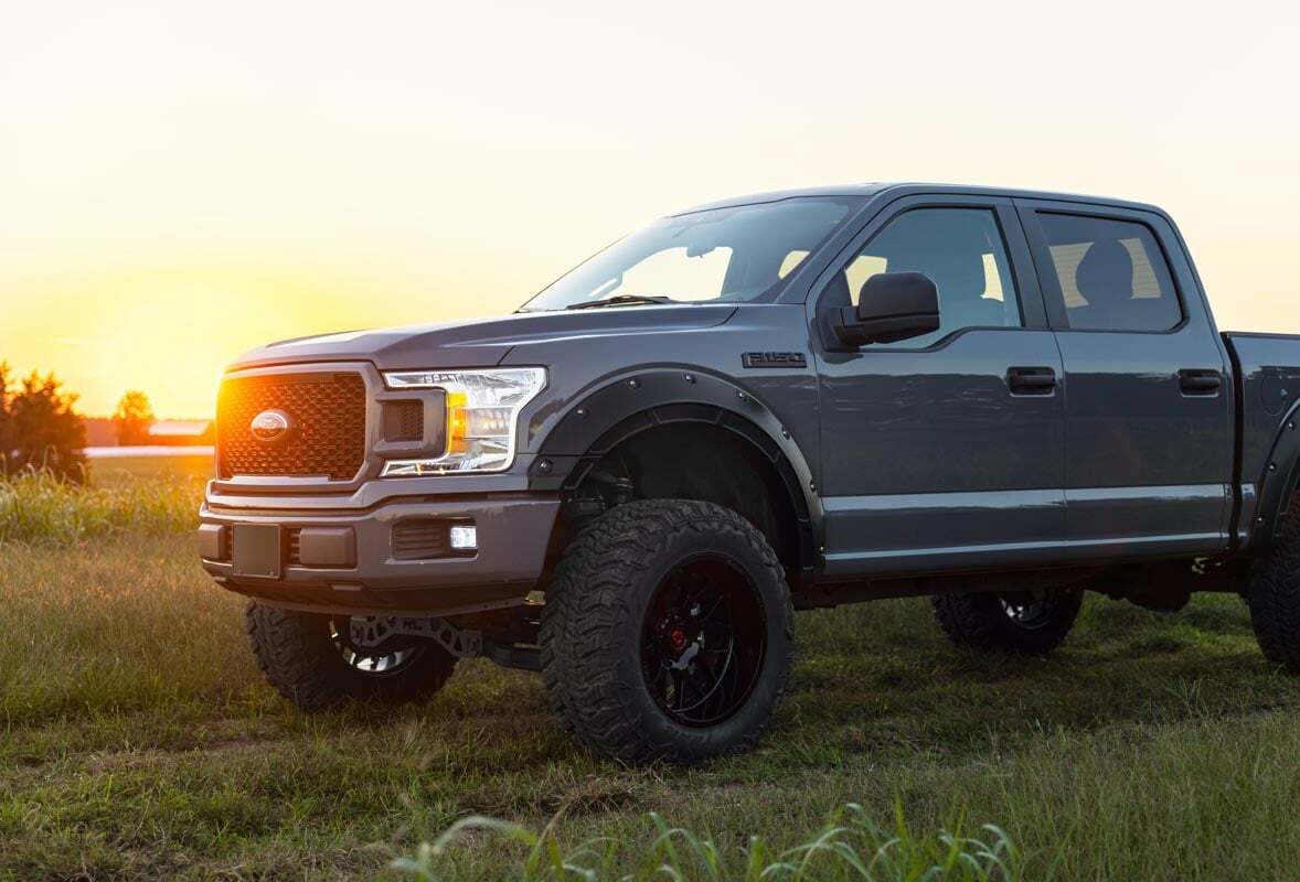 Fits Ford F-150 (2015-2020) Fender Flares Defender SZ Blue Flame A-F11811-SZ