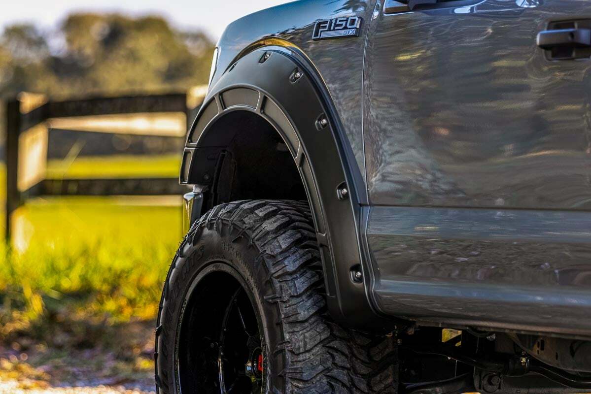 Fits Ford F-150 (2015-2020) Fender Flares Defender SZ Blue Flame A-F11811-SZ