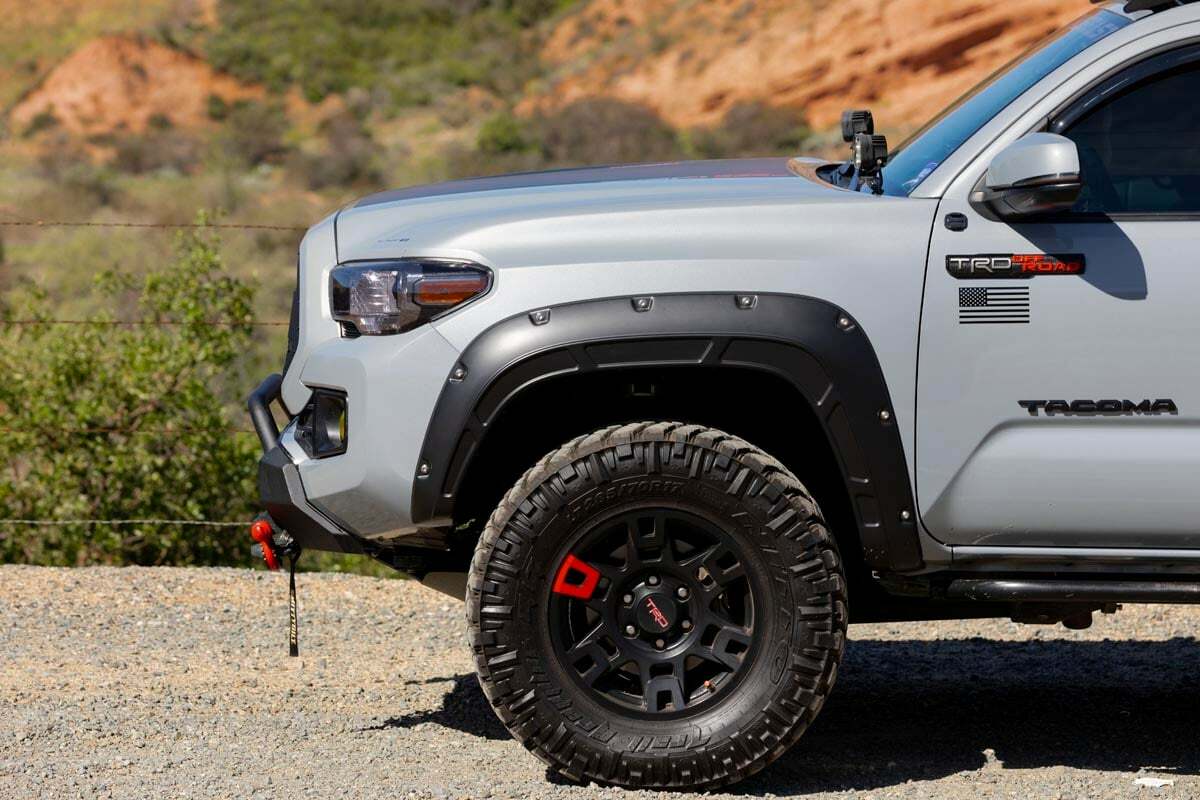 Fits Toyota Tacoma (16-23) Fender Flares; Defender; 8W7 Blue Crush; A-T11621-8W7