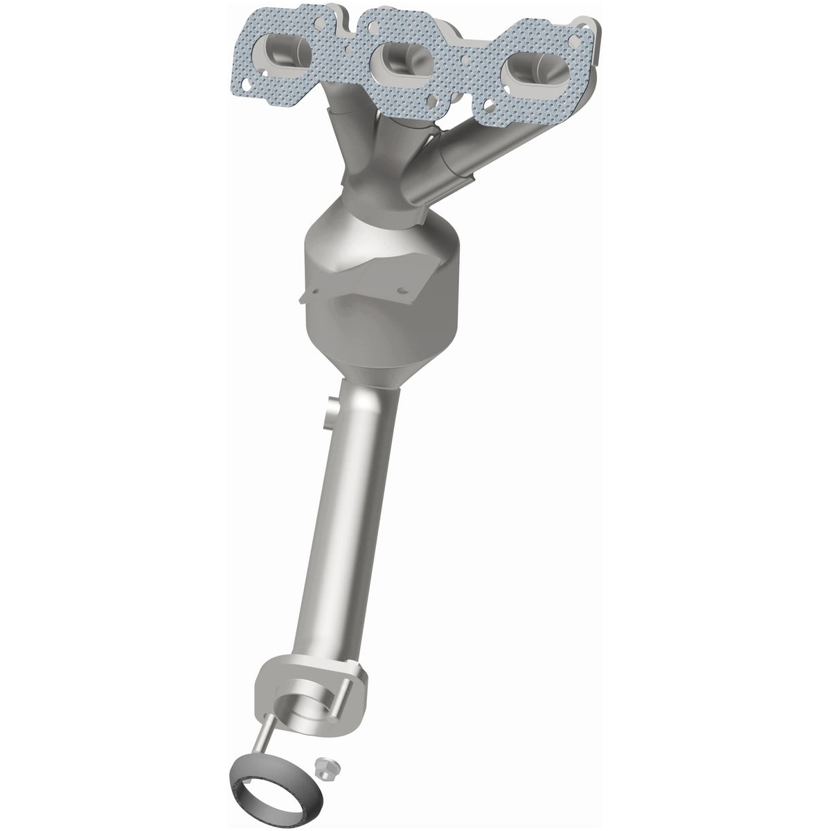 Catalytic Converter with Integrated Exhaust Manifold for HM Grade Federal / EPA Compliant Direct-Fit Manifold Catalytic