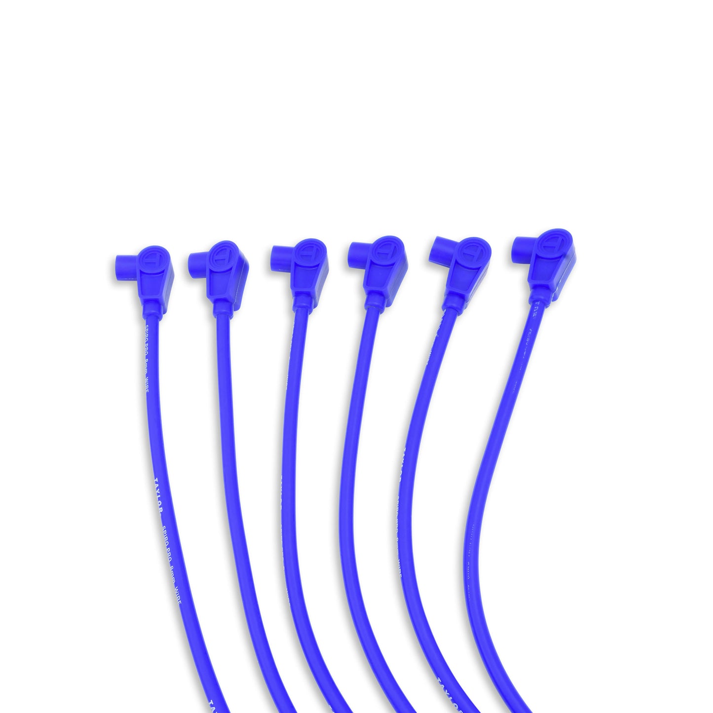 Spark Plug Wire Set Universal 8mm Silicone Spiro Pro 350 ohm/ft Blue 74628
