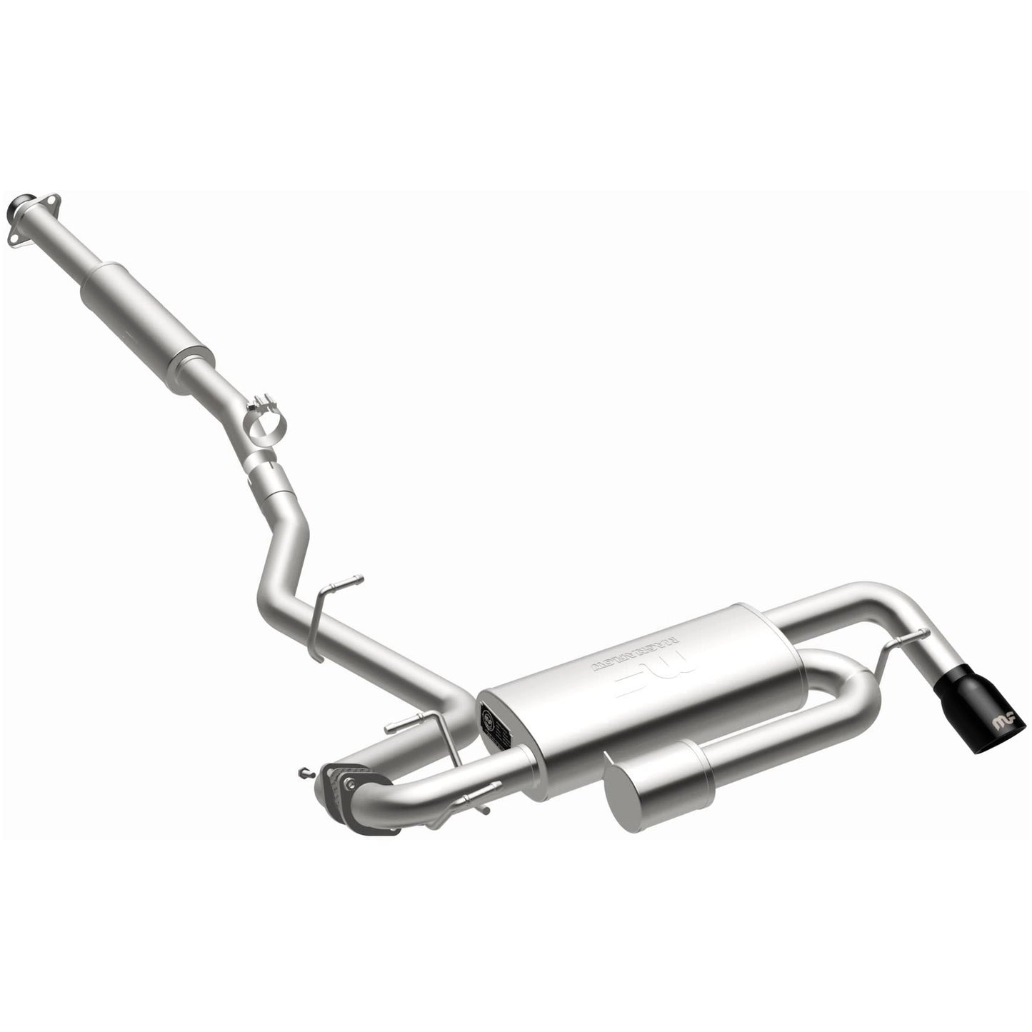 2018-2023 Subaru Crosstrek Black Chrome Cat-Back Exhaust System 19676