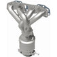 Catalytic Converter with Integrated Exhaust Manifold for HM Grade Federal / EPA Compliant Direct-Fit Manifold Catalytic