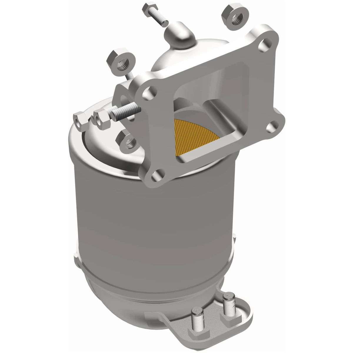 Catalytic Converter with Integrated Exhaust Manifold for OEM Grade Federal / EPA Compliant Direct-Fit Manifold Catalytic