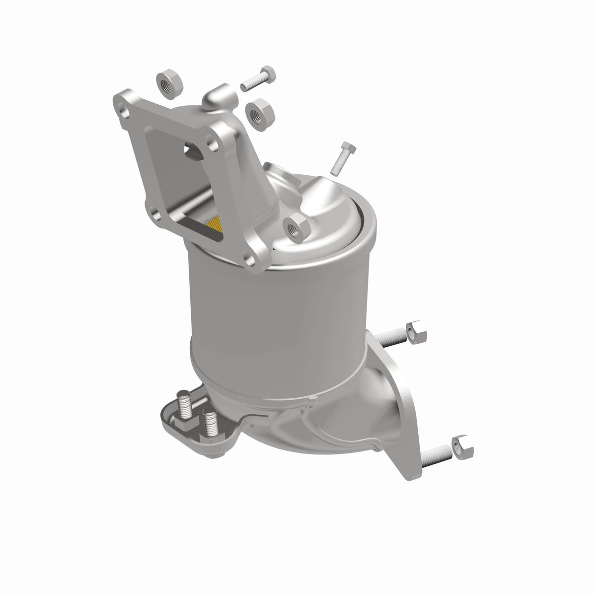 Catalytic Converter with Integrated Exhaust Manifold for OEM Grade Federal / EPA Compliant Direct-Fit Manifold Catalytic