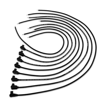 Spark Plug Wire Set Universal 8mm Silicone Pro Wire 90? 3500 ohm/ft Black 70051