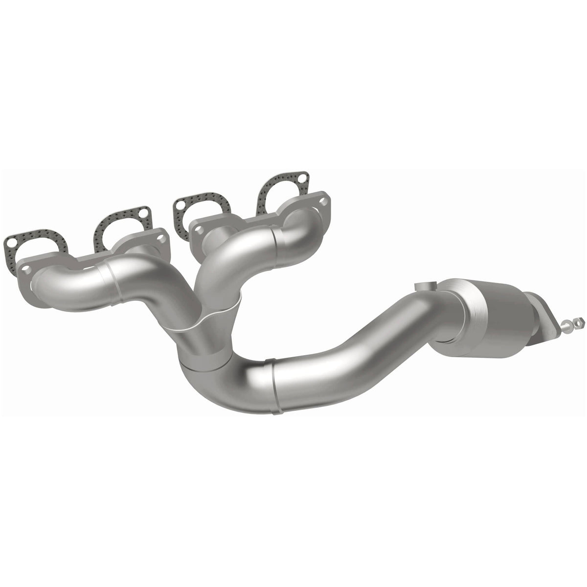 Catalytic Converter with Integrated Exhaust Manifold for HM Grade Federal / EPA Compliant Direct-Fit Manifold Catalytic