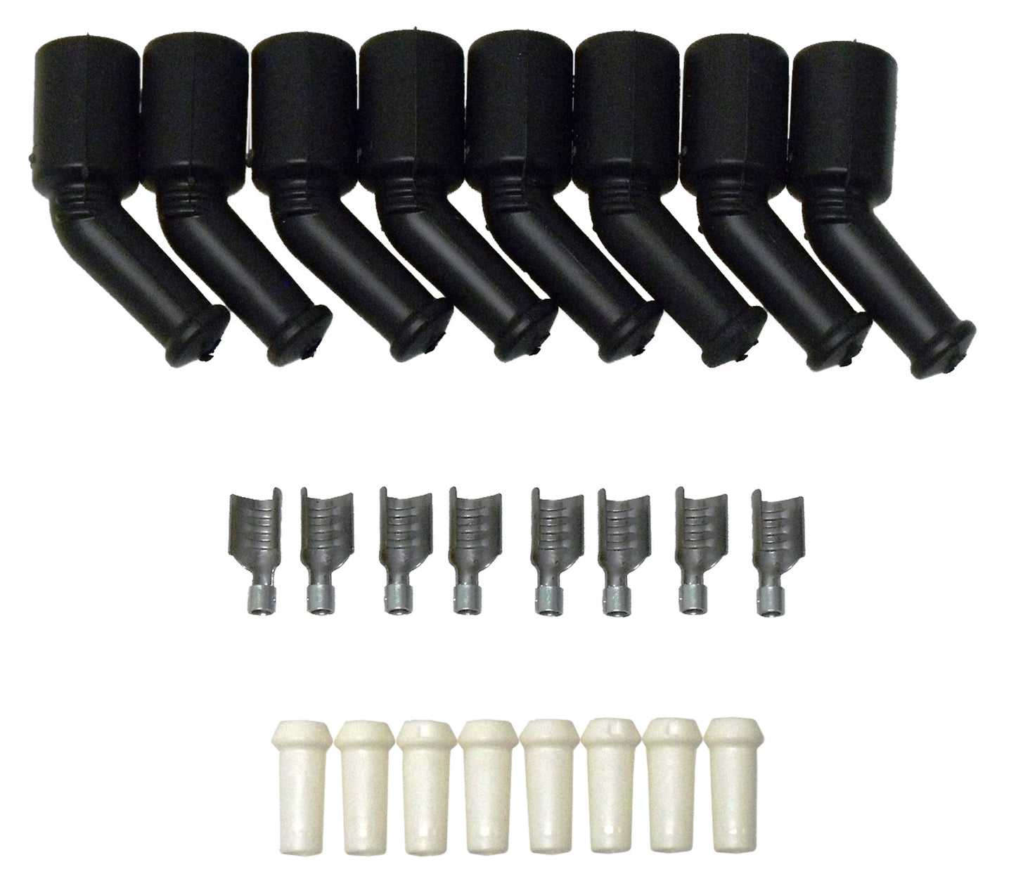 Spark Plug Wire Connector 7 - 10.4mm 135? 8 Black 46069