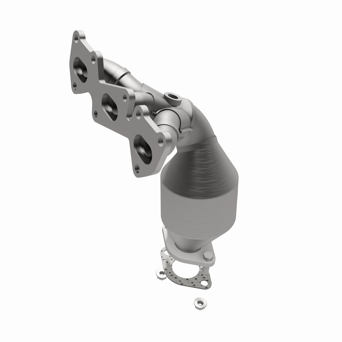 Catalytic Converter with Integrated Exhaust Manifold for HM Grade Federal / EPA Compliant Direct-Fit Manifold Catalytic