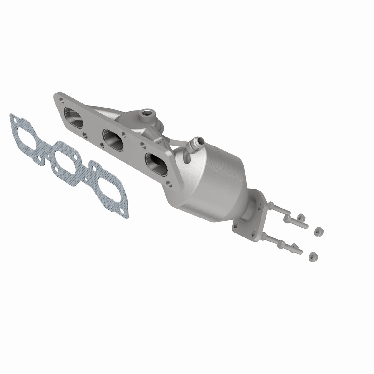 Catalytic Converter with Integrated Exhaust Manifold for HM Grade Federal / EPA Compliant Direct-Fit Manifold Catalytic