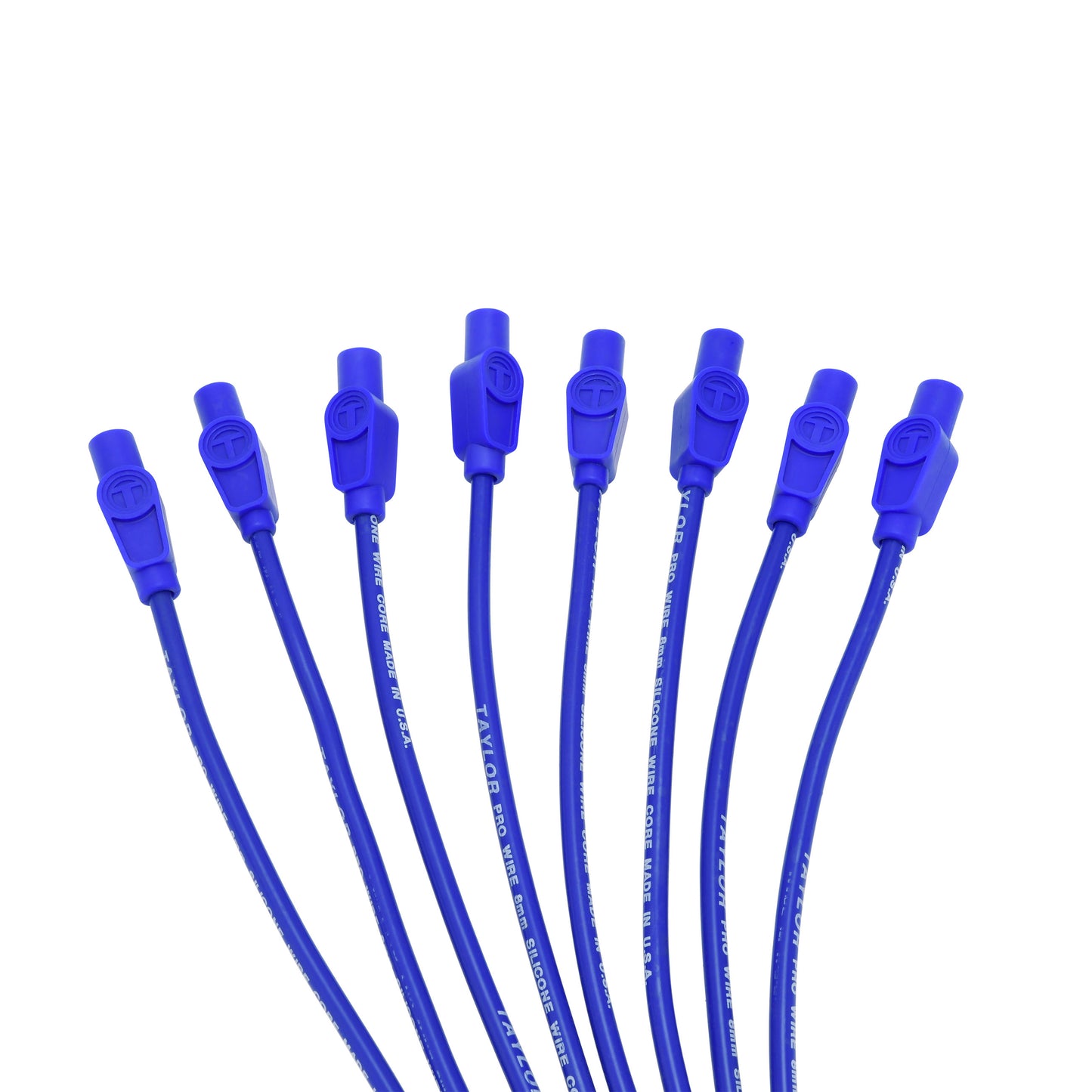 Spark Plug Wire Set Universal 8mm Silicone 180? 0 ohm/ft Prowire Solid 70654