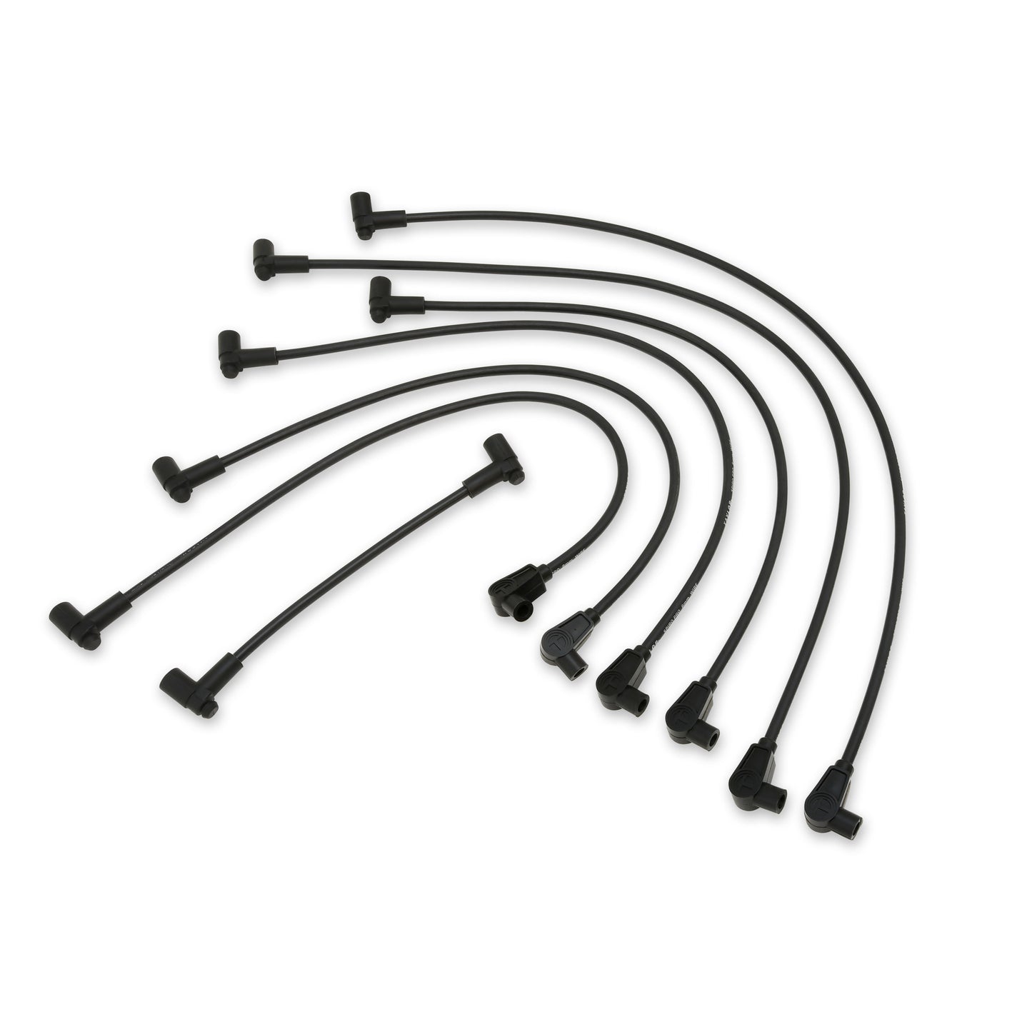 Spark Plug Wire Set Universal 8mm Silicone Spiro Pro 350 ohm/ft Black 72096