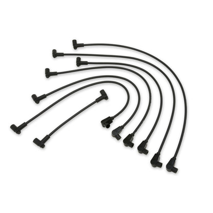 Spark Plug Wire Set Universal 8mm Silicone Spiro Pro 350 ohm/ft Black 72096