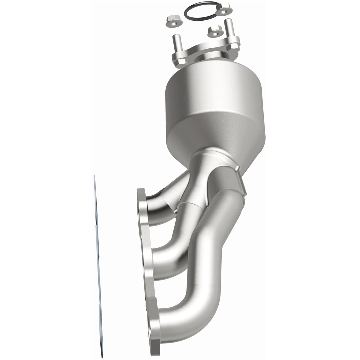 Catalytic Converter with Integrated Exhaust Manifold for HM Grade Federal / EPA Compliant Direct-Fit Manifold Catalytic